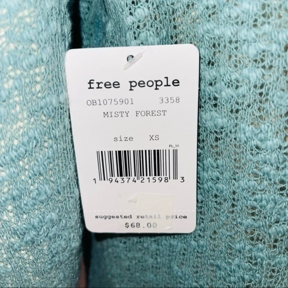 NWT Free People Ocean Air Hacci pullover tunic Top size XS